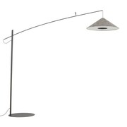 Lampa podłogowa POISE A 11767 Nowodvorski szara nowoczesna lampa stojąca z tkaniny i stali, 230 cm, E27