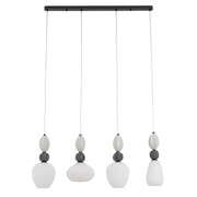 Lampa wisząca CORALS zwisy na listwie dekoracyjne klosze 4xE27 do salonu 11976 Nowodvorski