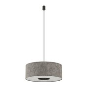 Lampa wisząca LAGO M 11674 Nowodvorski szary abażur z regulacją – elegancki zwis E27 do nowoczesnych wnętrz