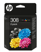 Zestaw Tuszy HP 308 6L6S6UE oryginalny czarny + kolor Hewlett Packard