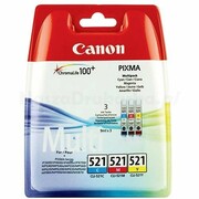 CANON Tusz CLI-521C/M/Y 2934B010, Zestaw CMY
