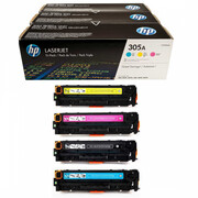 Zestaw trzech tonerów HP 305A do LJ Pro 300 color M375/475 | 3 x 2 600 str. |CMY Hewlett Packard