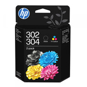 Zestaw Tuszy HP 302 / 304 B82L1AE oryginalny czarny + kolor Hewlett Packard