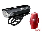 Zestaw lampek rowerowych Cateye AMPP 100 HL-EL041RC / ViZ100 TL-LD800B CatEye