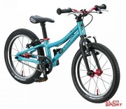 Rower Dziecięcy KUbikes 16S MTB Turquoise/Laser Red Turkusowy KUbikes