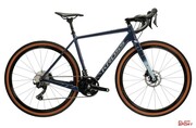 Rower Gravel Kross Esker 8.0 Granatowy/Szary Połysk Kross