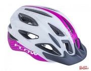 Kask Rowerowy Author FLOW X9 biało-różowy(fluo) Author