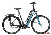 Rower Elektryczny Miejski Kross Sentio Hybrid 7.0 500 Czarny Niebieski Damski Kross
