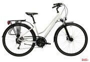 Rower Trekkingowy Kross Trans 4.0 EXP Damski Szary/Srebrny Połysk Kross