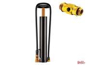 Pompka Ręczna Lezyne Micro Floor Drive XL Hv Abs Thread Chuck 35Psi 300mm Do Fatbike Czarna Lezyne