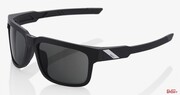 Okulary Rowerowe 100% Type-S Soft Tact Black - Smoke Lens (Szkła Czarne Smoke, LT 12%) 100%
