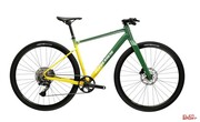 Rower Gravel Kross Esker Flatbar Zielony/Żółty Połysk Kross