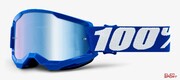 Gogle Rowerowe 100% Strata 2 Junior Blue (Szyba Niebieska Lustrzana Anti-Fog, LT 53%+/-5%) 100%
