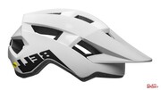 Kask Rowerowy MTB Bell Spark Integrated Mips Matte Gloss White Black Roz. Uniwersalny Bell