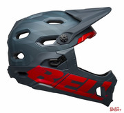 Kask Rowerowy Full Face Bell Super Dh Mips Spherical Matte Blue Crimson Bell