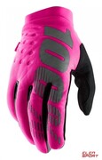 Rękawiczki Rowerowe 100% Brisker Womens Glove Neon Pink Black 100%