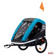 Przyczepka Rowerowa dla Dziecka Hamax Avenida Twin Blue Niebieska Hamax