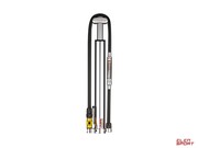 Pompka Ręczna Lezyne Micro Floor Drive Hvg Abs 90Psi 300mm + Manometr Srebrna Lezyne