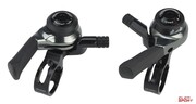 Manetki Microshift, Para, 11.rzędowe(2/3X11), Kompatybilne Z Shimano, Thumb Shifter, Lewa: Friction/microindeksowanie Prawa: Friction/indeksowanie microSHIFT