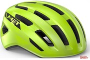 Kask Rowerowy Met Miles Fluo Yellow Glossy Met