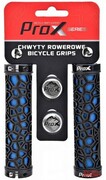 Chwyty Rowerowe Prox GP-53 niebiesko-czarne 130mm skręcane Prox