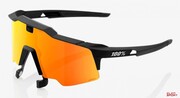 Okulary Rowerowe 100% Speedcraft Air Soft Tact Black - Hiper Red Multilayer Mirror Lens 100%