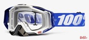 Gogle Rowerowe 100% Racecraft Cobalt Blue (Szyba Przezroczysta Anti-Fog, LT 88%-92% + 10 Zrywek) 100%