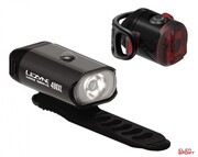 Zestaw oświetlenia Lezyne Mini Drive 400 Przód 400 Lumenów, Femto Usb Drive Tył 5 Lumenów, Usb Czarne Lezyne