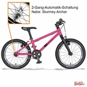 Rower Dziecięcy KUbikes 16L MTB Piasta Automatyczna Pink Różowy KUbikes