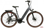 Rower Elektryczny Trekkingowy Kross Trans Hybrid 1.0 522 Szary Czarny Mat Kross