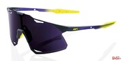 Okulary Rowerowe 100% Hypercraft Matte Metallic Digital Brights - Dark Purple Lens (Szkła Ciemne Fioletowe + Szkła Przeźroczyste) 100%