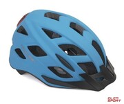 Kask Rowerowy Author PULSE LED X8 niebieski fluo (z lampką tylną) Author
