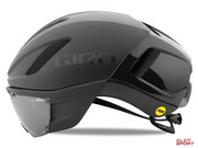 Kask Rowerowy Czasowy Giro Vanquish Integrated Mips Matte Black Gloss Black Giro