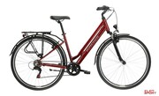 Rower Trekkingowy Kross Sentio 1.0 Rubinowy/Srebrny Połysk Kross
