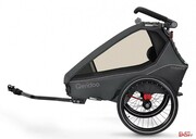 Przyczepka Rowerowa dla Dziecka Qeridoo KidGoo 2 Steel Grey Qeridoo