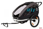 Przyczepka Rowerowa dla Dziecka Hamax Traveller Twin Black/Grey Czarna/Szara Hamax