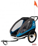 Przyczepka Rowerowa dla Dziecka Hamax Traveller Twin Blue Niebieska Hamax