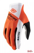 Rękawiczki Rowerowe 100% Celium Glove Fluo Orange White 100%