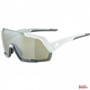 Okulary Rowerowe Alpina Rocket Q-Lite Kolor Smoke-Grey Matt Szkło Silver Mirror Cat.3 Hydrophobic, Fogstop Alpina
