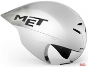 Kask Rowerowy Met Drone Wide Body II White Metallic Glossy Met