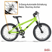 Rower Dziecięcy KUbikes 16L MTB Piasta Automatyczna Green Zielony KUbikes
