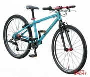 Rower Dziecięcy KUbikes 24L MTB Turquoise Laser Red Turkusowy KUbikes