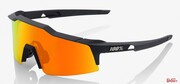 Okulary Rowerowe 100% Speedcraft Sl Soft Tact Black - Hiper Red Multilayer Mirror Lens 100%