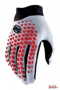 Rękawiczki Rowerowe 100% Geomatic Gloves Grey/racer Red 100%