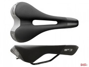 Siodło Selle Italia Sportouring St 3 Superflow S (Id Match - S3) Fec Alloy 7X9, Soft-Tek, Żelowe Czarne Selle Italia