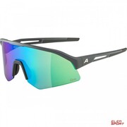 Okulary Rowerowe Alpina Sonic Hr Q-Lite Kolor Midnight-Grey Matt Szkło Green Mirror Cat.2 Alpina