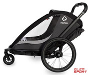 Przyczepka Rowerowa dla Dziecka Hamax Cocoon One szaro-czarna Hamax