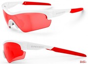 Okulary Rowerowe Accent Stingray Junior Biało - Czerwone Accent