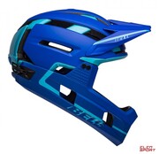 Kask Rowerowy Full Face Bell Super Air R Mips Spherical Matte Gloss Blues Bell