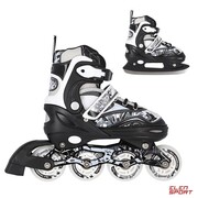 Łyżworolki Z Wym. Pł. Hokejową Nils Extreme Nh10927 A 2W1 Black Nils Extreme